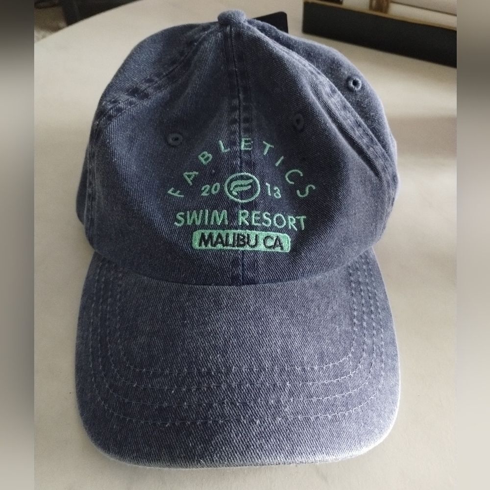 Fabletics Swim Resort Denim Blue Dad Hat NWT